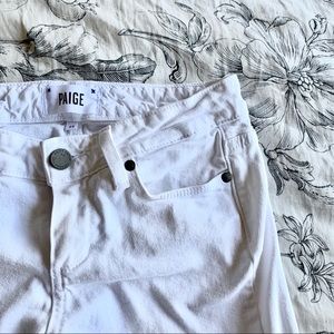 Paige White Denim Skinny Jeans